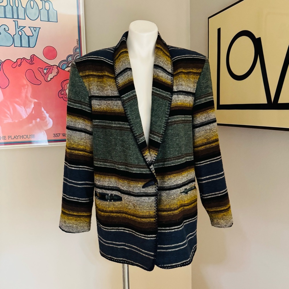 VINTAGE David Paul New York South Western wool Jacket - Size L